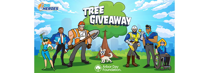Be A Dig Hero Tree Giveaway graphic